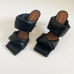 Alohas Black Mule Sandal Womens 7 - 7.5